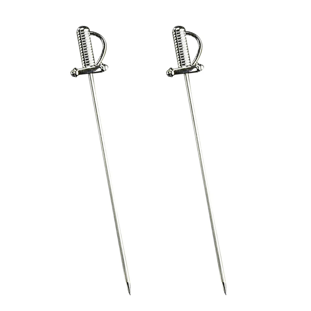 

2 Metal Party Picks Fork Picks Toothpicks for Appetizers Metal String Picks Metal Knot Picks Toothpicks