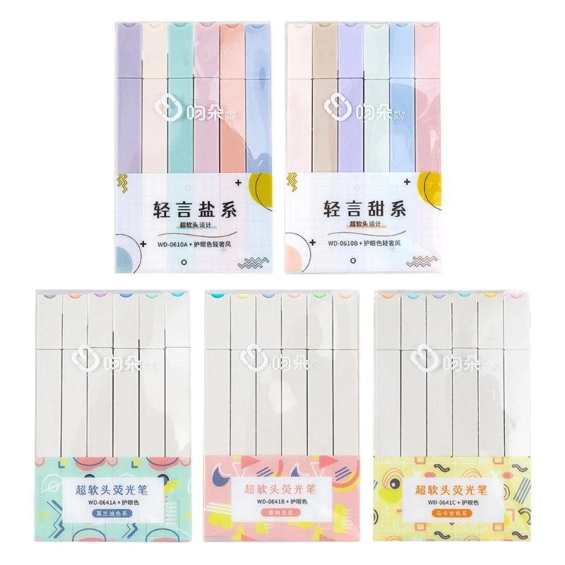 

Comfortable Grip Highlighter Set Perfect for Underlining and Highlighting