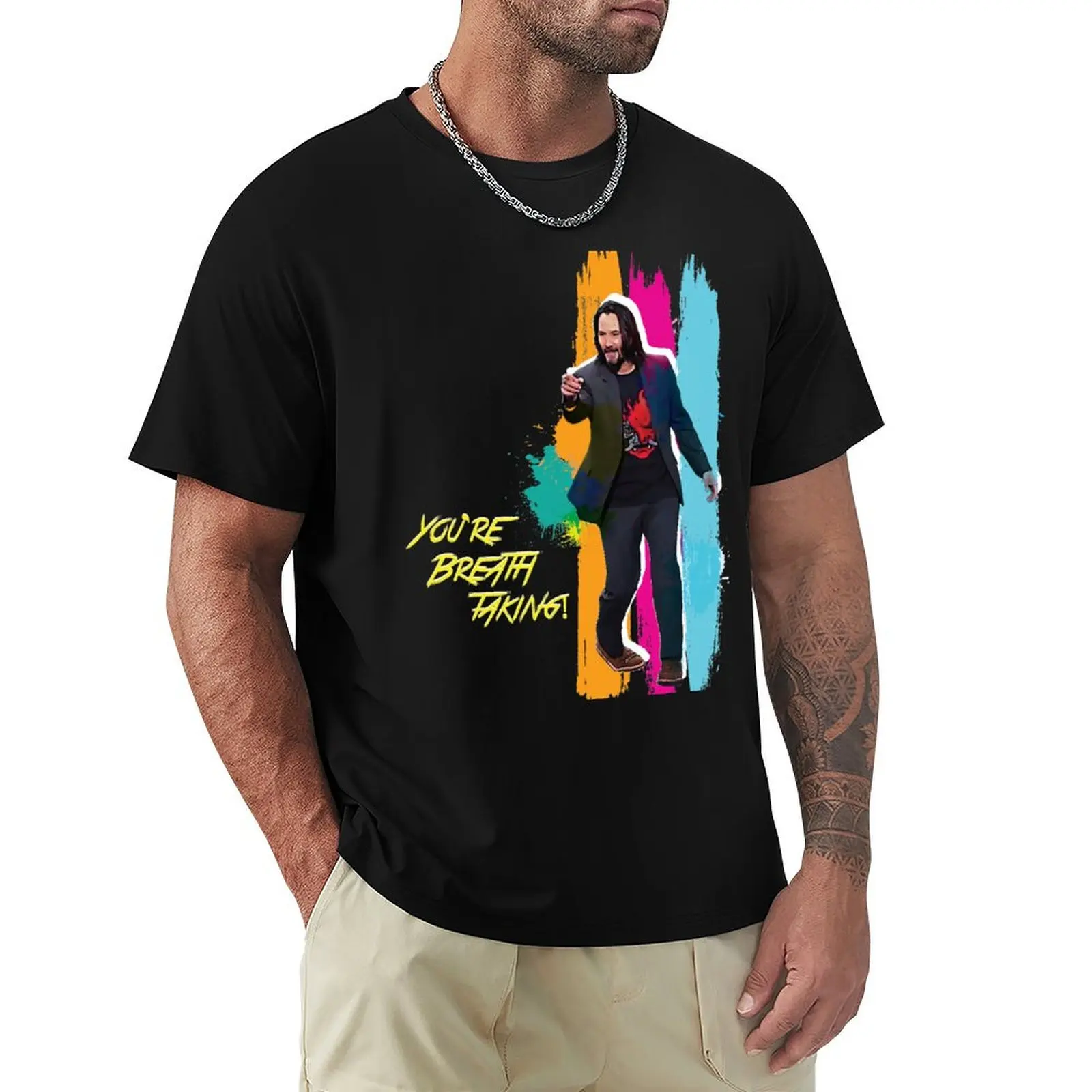 Футболка с рисунком винтажная одежда рубашки мужская футболка