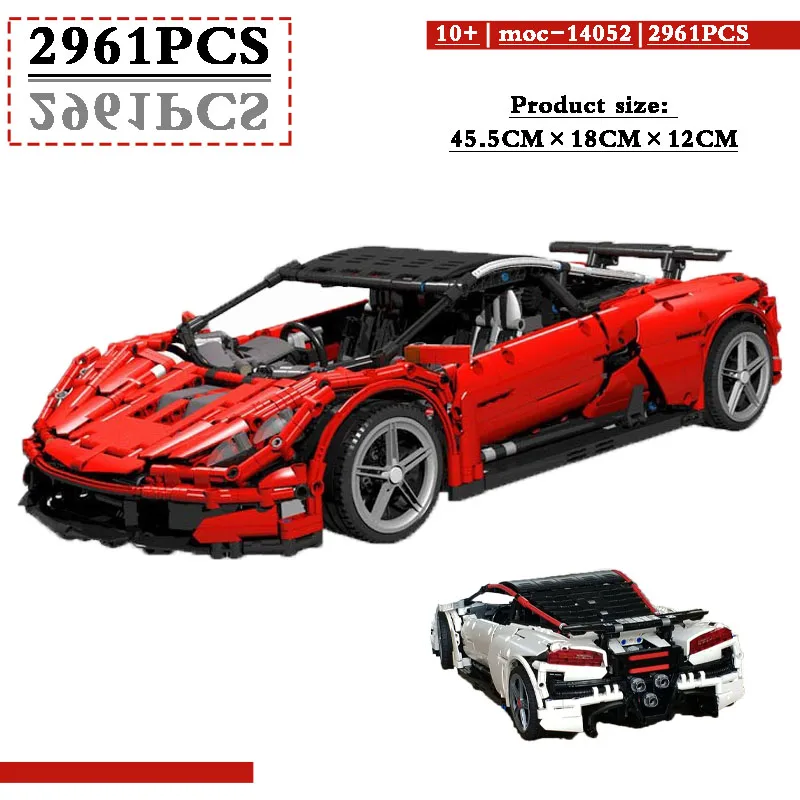 

MOC-14052 Racing Le King Gillis GTR V10 sports car building blocks diy toy children's educational gift birthday Christmas giftS