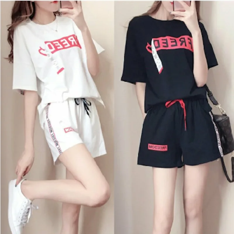 

Spring And Summer New Ladies Pajamas Two-Piece Short-Sleeved Shorts Casual Kawaii Can Wear Home Clothes