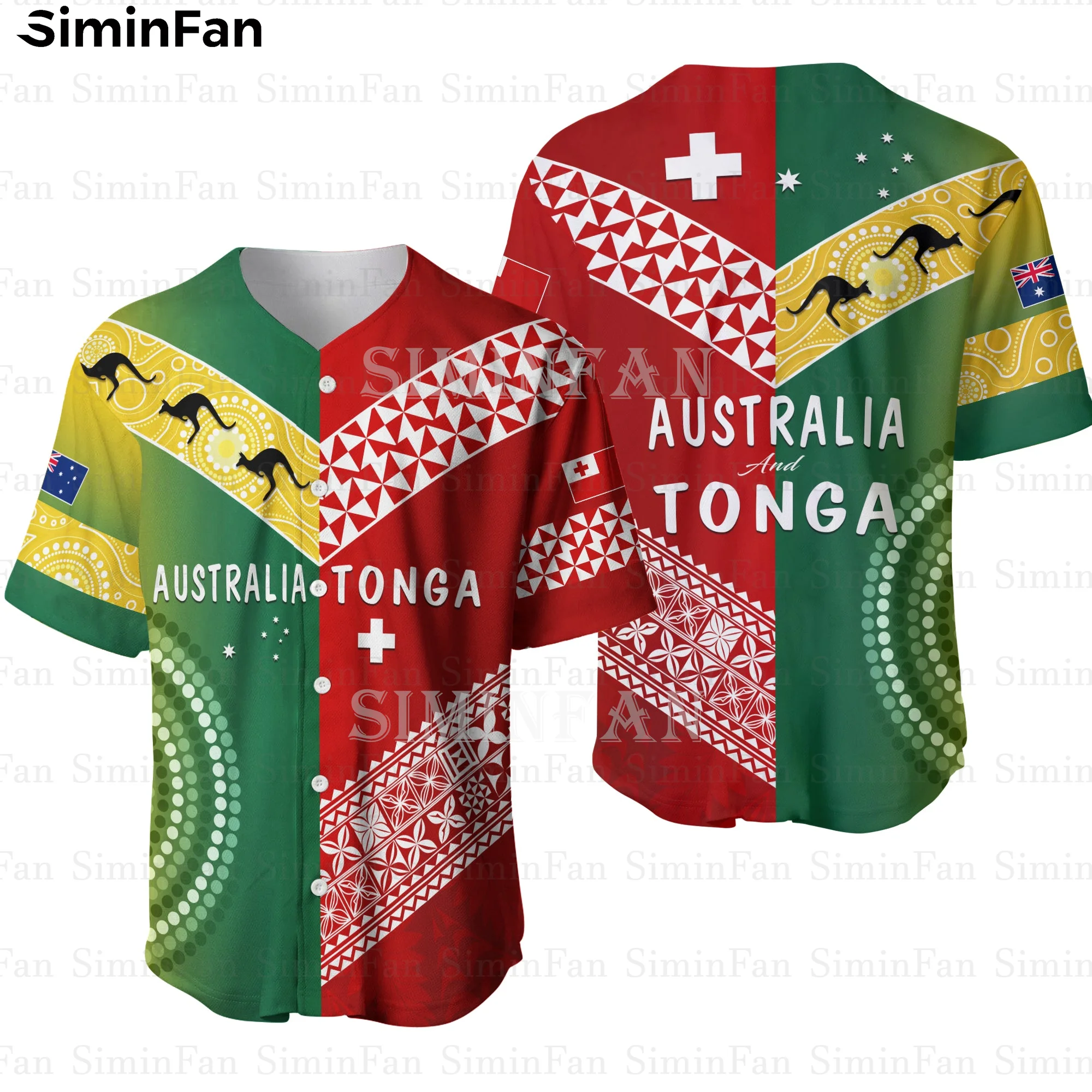 

Tonga Ngatu австралийская аборигенная Бейсбольная Футболка с 3D принтом, мужская летняя футболка без воротника, женская футболка, топ, футболка унисекс