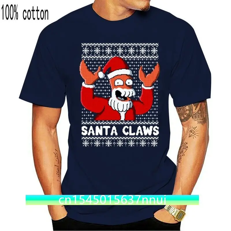 

T-SHIRT ZOIDBERG SANTA CLAWS SERIE TV GEEK FUNNY TV SERIES FILM CHRISTMAS