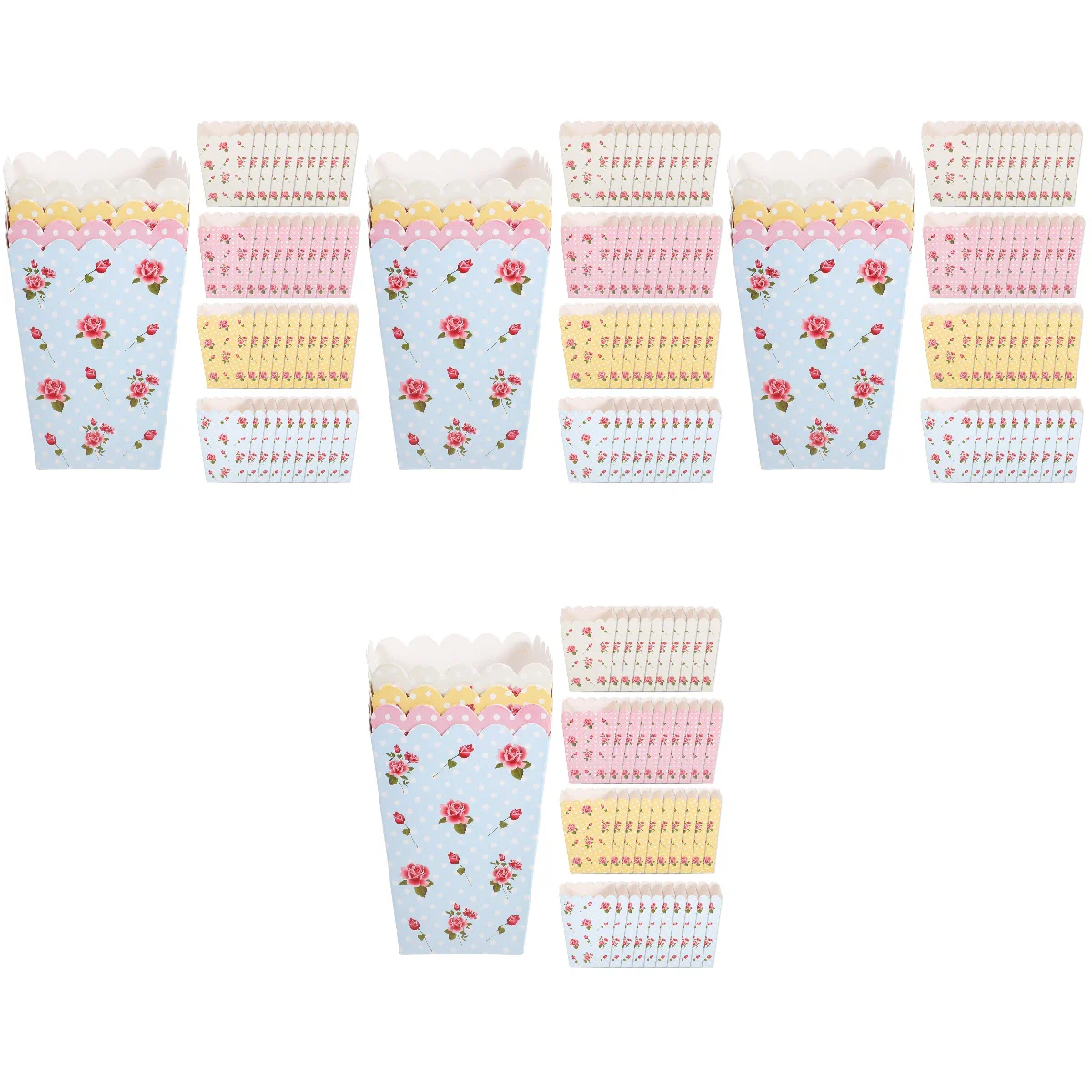 

128 Snacks Popcorn Paper Serving Cups Popcorn Serving Box Popcorn Serving Boxes Paper Popcorn Box