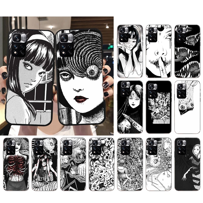 

Phone Case for Xiaomi Redmi Note 12 Pro 11 11S 11T Pro 10 9 Pro 10S Redmi 10 9 10C 9C Horror manga Tomie Junji Ito
