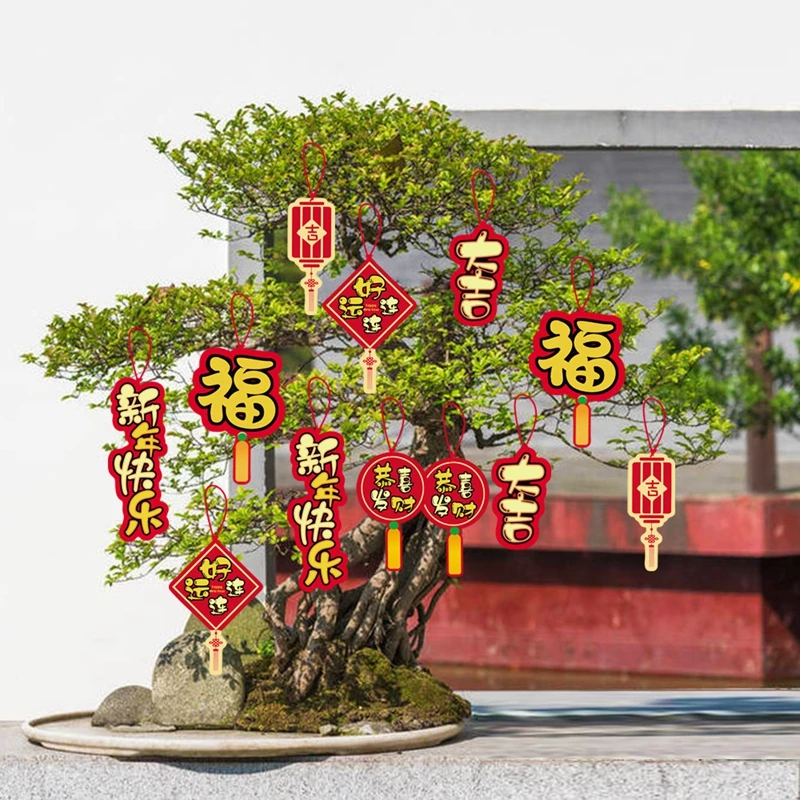 

2022 Chinese New Year's Decorations Hanging Ornaments For The Year Of The Tiger Shopping Mall Stores New Year Hanging Ornaments