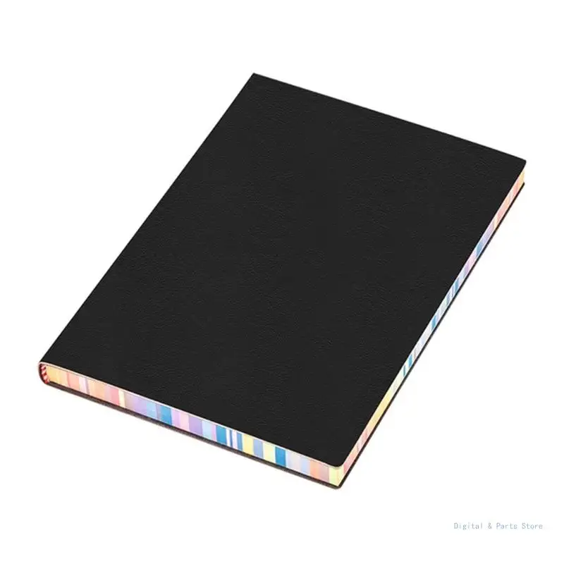 

M17F Leather Notebook Memo Book Ribbon Business Staff Office Supplies