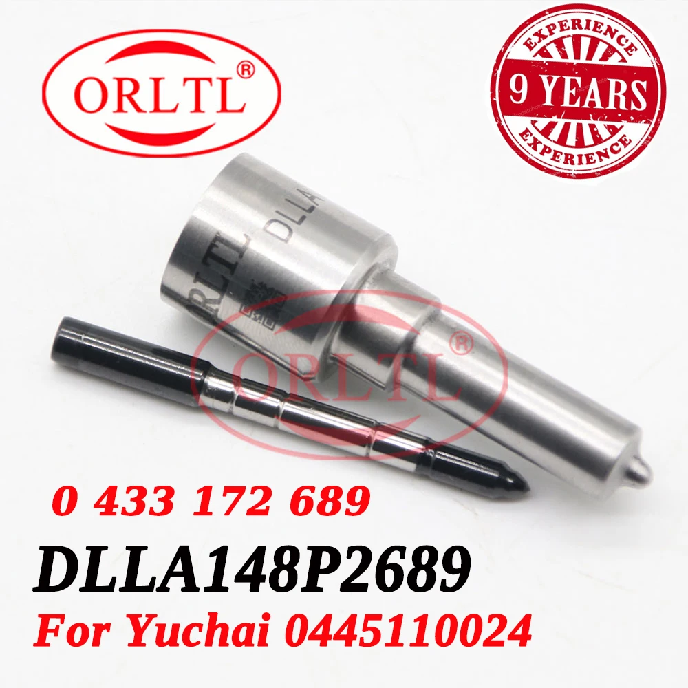 

New Diesel Injector Nozzle DLLA148P2689 0 433 172 689 CR Diesel Sprayer DLLA148P2689 For Yuchai 0445110024