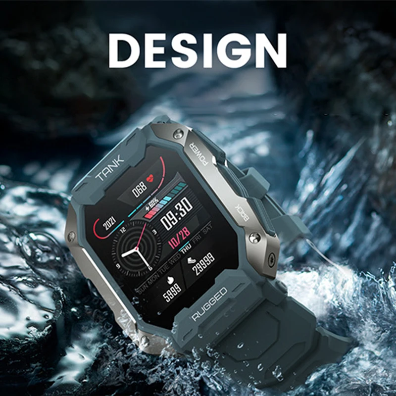 

Smart Waterproof Watch Men Digital Sport Fitness Watches Make Call 5ATM IP69K Waterproof Bluetooth Military Smartwatch Women
