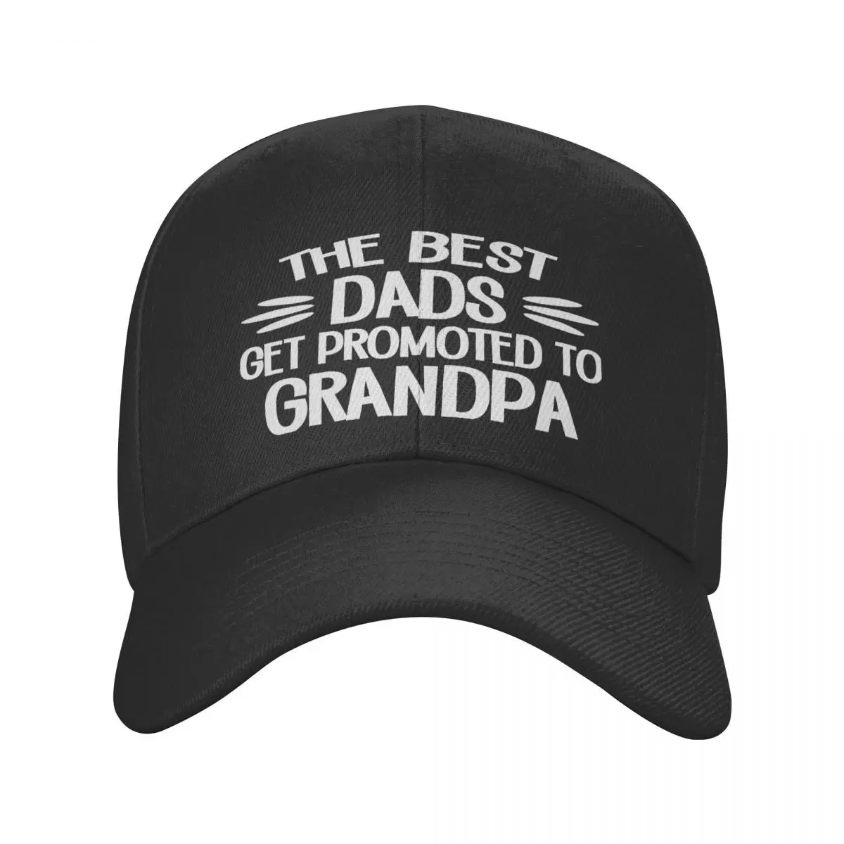 

Best Dad Promoted To Grandpa Casquette, Polyester Cap Fashionable Hat Wicking Sports Nice Gift