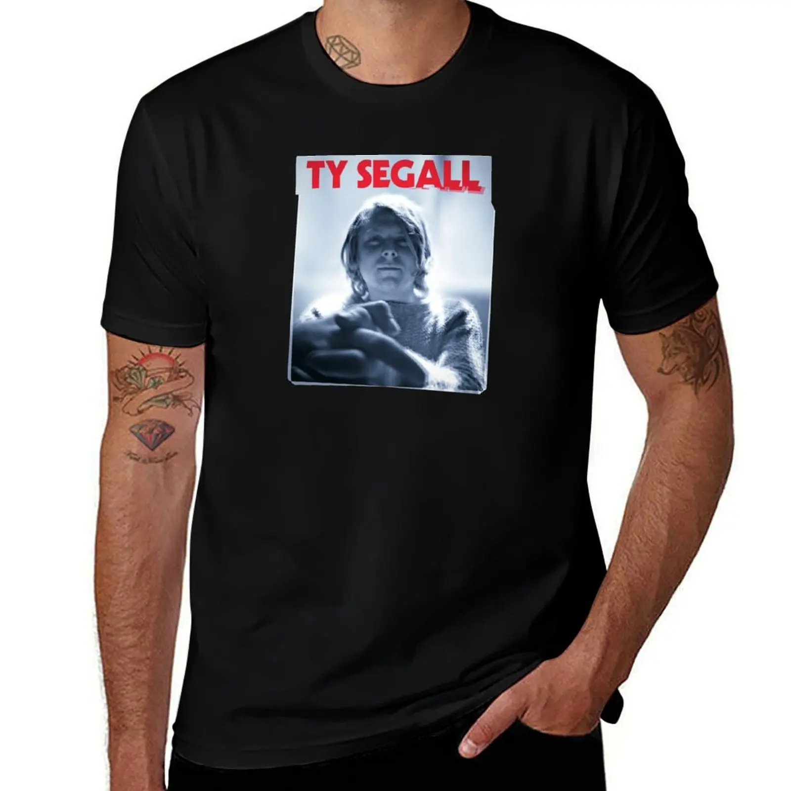 Фото Футболка Ty Segall в городском стиле, повседневный топ с короткими рукавами №1