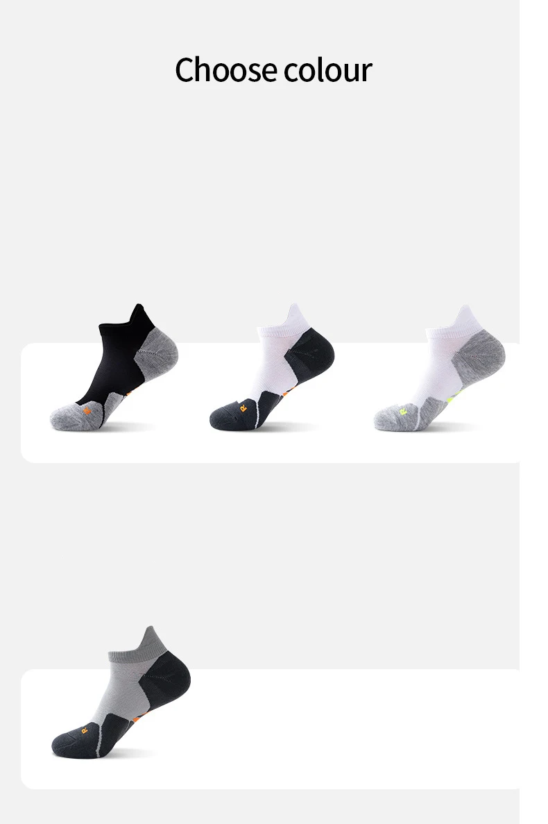 Men's Boat Socks Women Short Tube Towel Bottom Outdoor Sports Socks Sweat Absorbing Basketball Socks Running Fitness Socks