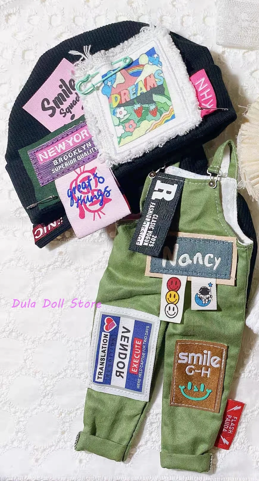 (Срок пошива 1 месяц) Dula Кукла Одежда Женская: зеленый нагрудник брюки Blythe ob24 ob22 Azone