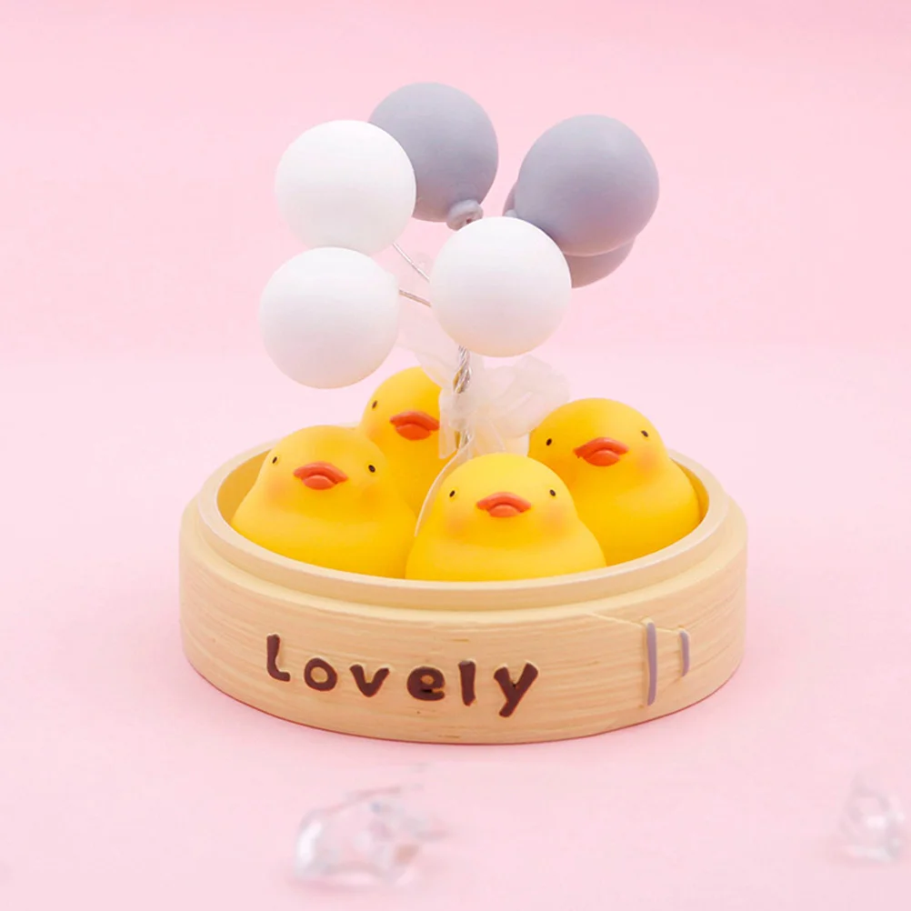 

Steamer Decoration Creative Statue Yellow Adornment Cake Toppers Interior Bedroom Ornament Resin Baby Cars