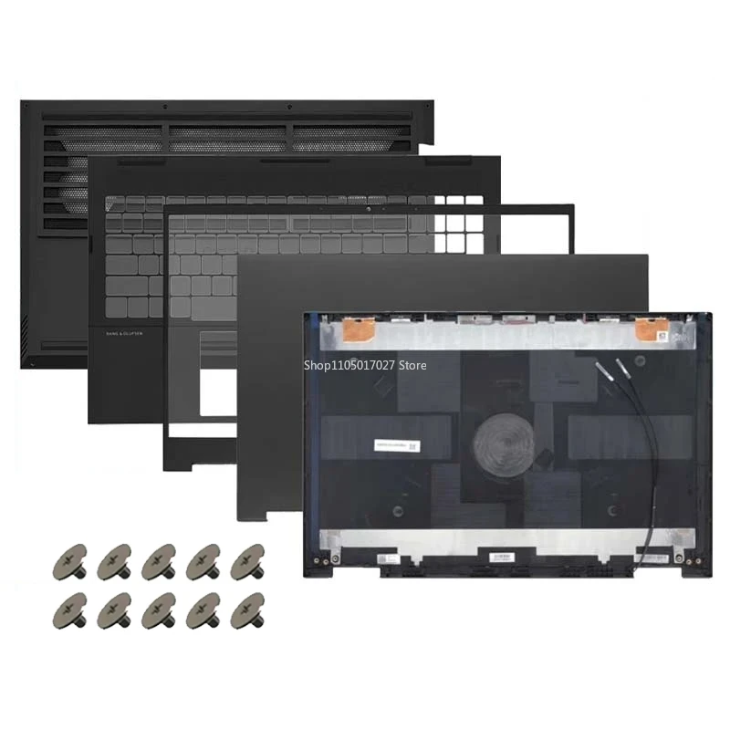 Фото Новый чехол для ноутбука HP OMEN 15-EN 15-EK 15-EN0013DX TPN-Q236 TPN-Q238, задняя крышка ЖК-дисплея, рамка, упор для рук, нижняя часть корпуса, верхняя крышка корпуса №1