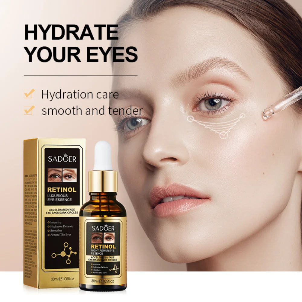 

Retinol Luxury Eye Serum 30ml Moisturizing and Anti-Aging Eye Serum Smooth Wrinkles Drive Away Dry Roughness Skin Care Product