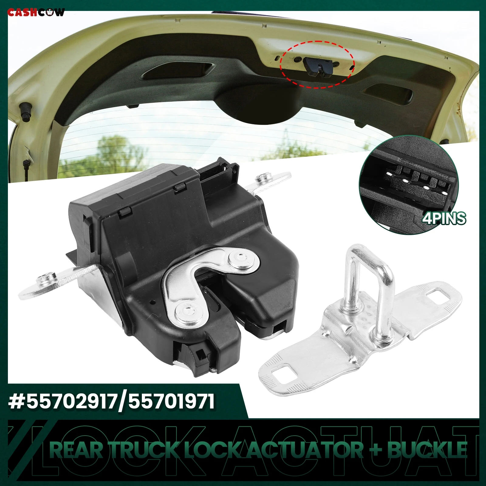 Привод замка задней двери автомобиля 55702917 для Fiat 500 Grande Punto Abarth Bravo Vauxhall Opel?Astra Corsa D