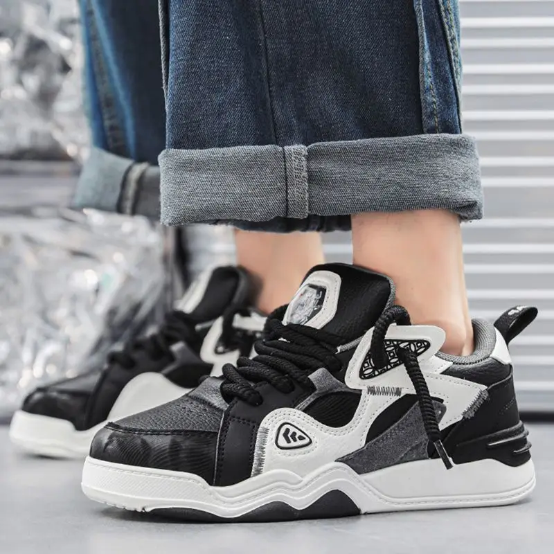 

Кроссовки мужские на платформе, Вулканизированная подошва, удобные спортивные, для бега и тенниса, повседневная обувь для скейтборда, 39-44