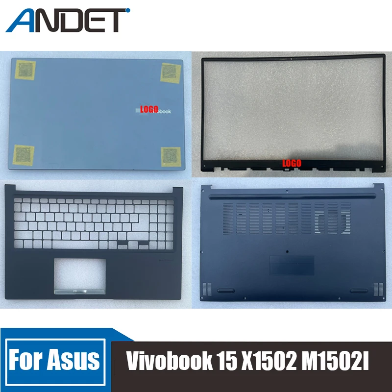 

Новинка для ноутбука Asus Vivobook 15 X1502 M1502I 2022 12Gen 15,6 дюйма, задняя крышка ЖК-дисплея, верхняя зеркальная клавиатура, подставка для рук, нижняя крышка ноутбука