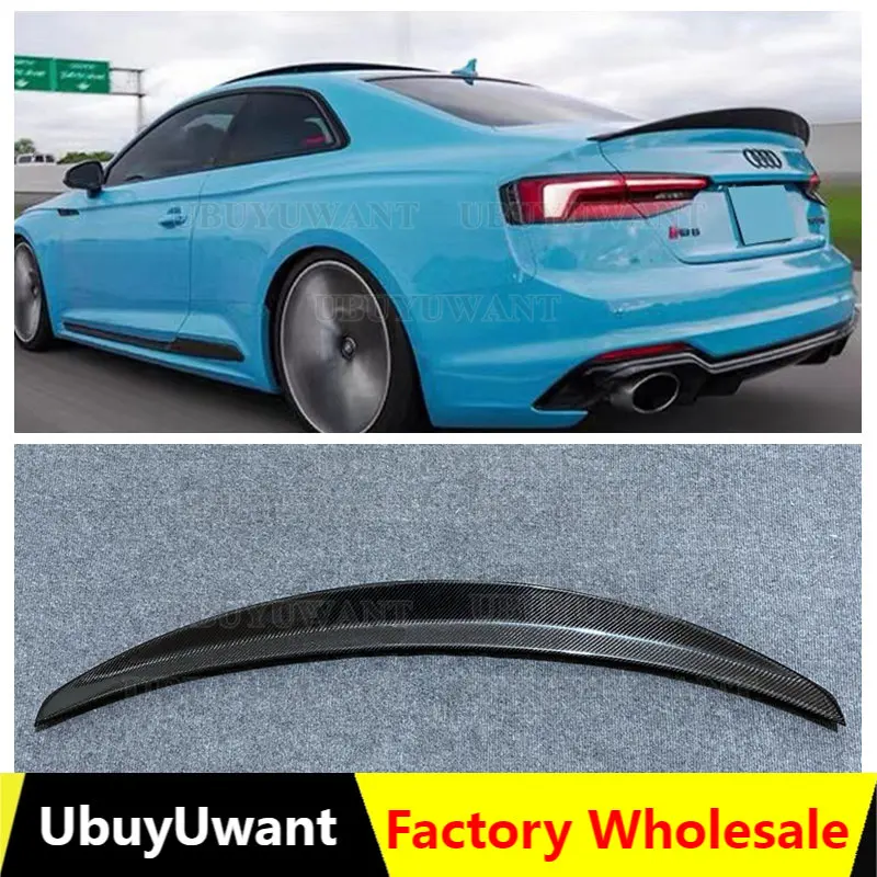 

HK Style Carbon Fiber Rear Wing For Audi A5 S5 RS5 CWing Lip Spoiler Auto Par