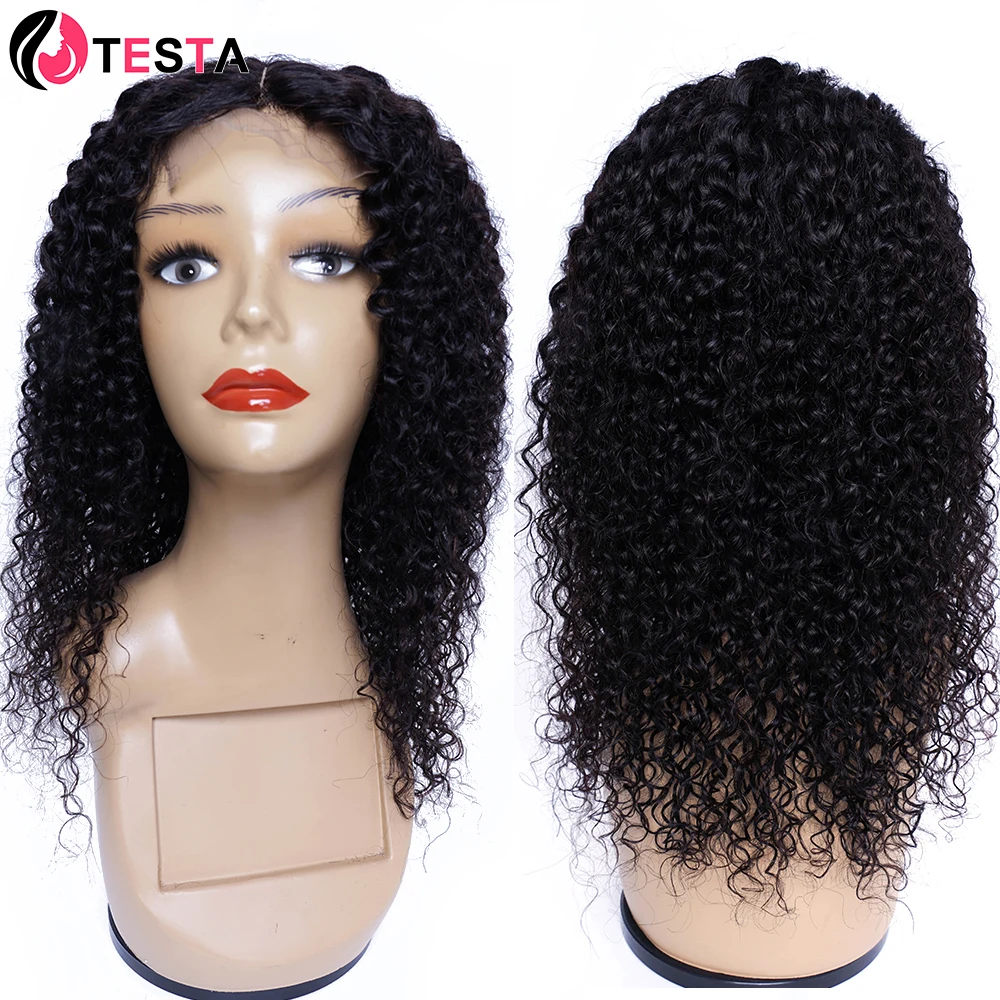 

12-20Inch Jerry Curly Human Hair Transparent Lace Wig Raw Indian Remy Hair 4*1 Middle Part Lace Wig 4x4 Curly Closure Wig 150%