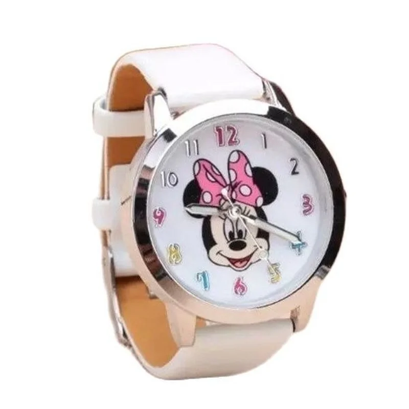 8 Candy Colors Fashion Colorful Watch Girls Children Cartoon Clock Mickey Cute Watches Lovely Relogio Kids Watches Men Reloj