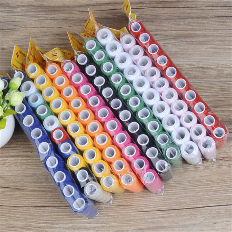 

10Pcs Explosive Polyester Sewing Machine Line High Quality Sewing Thread Machine Embroidery Thread Spool Sewing Supplies