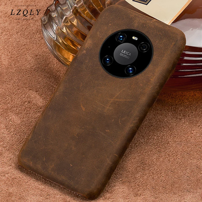 

Роскошный кожаный чехол Langsidi для Huawei Mate 40 Pro Mate 30 20 Lite 20x, чехол из натуральной кожи для Huawei P40 Lite P30 Pro P20