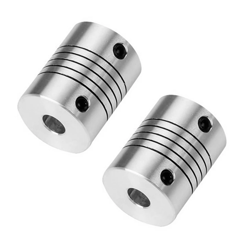 

New 2X Stepper Motor Flexible Shaft Coupling Coupler 6.35X8mm.