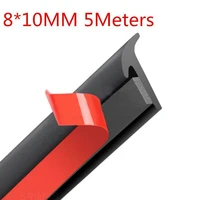 universal car rubber sealing strip 5m small slanted t type automobile seal rubber weatherstrip flare arch trim