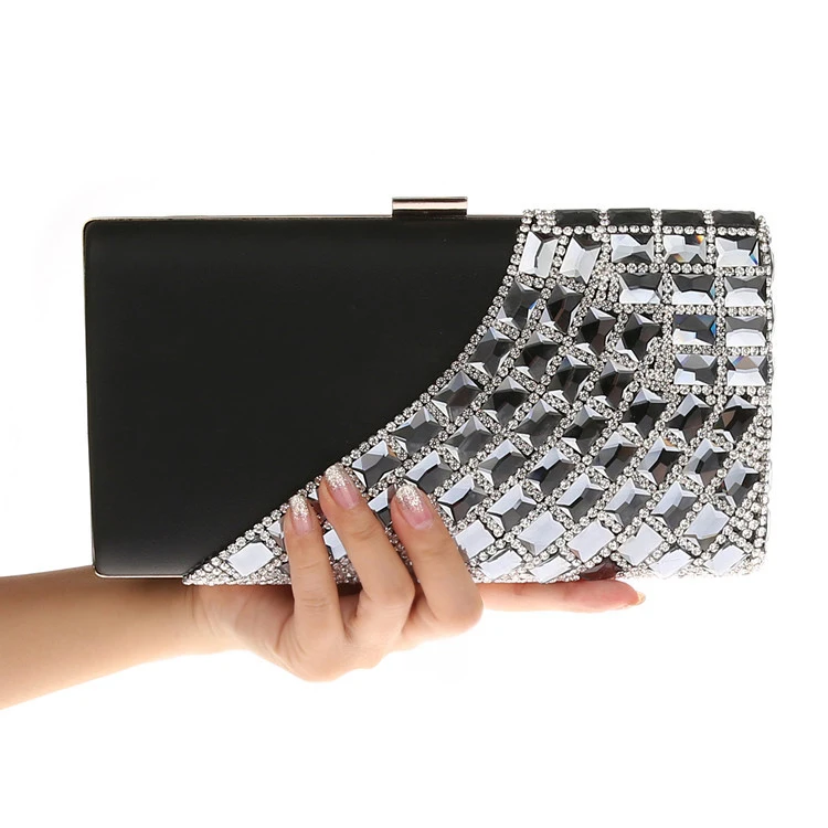 Luxury Rhinestone Dinner Will Be Wrapped With Diamond Inlaid Glass Women's Bag, The Bride Will Hold The Bag And Light Luxury Bag