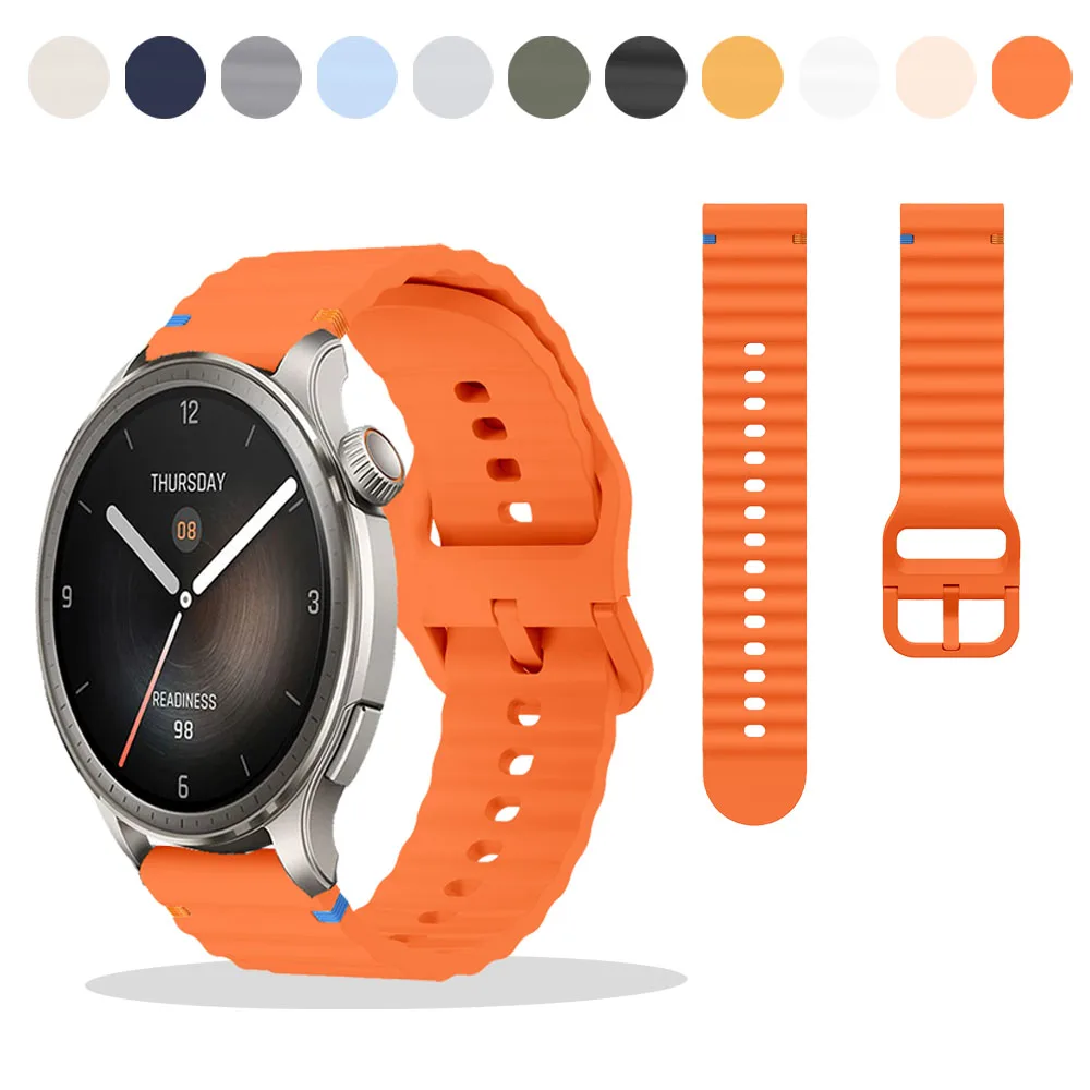 Фото Браслет, совместимый с Amazfit Balance/GTR 4 3 2/GTR 3 Pro/BIP 5/BIP 5 Unity, универсальный ремешок 22 мм для Amazfit Balance, диаметр 46 мм №1