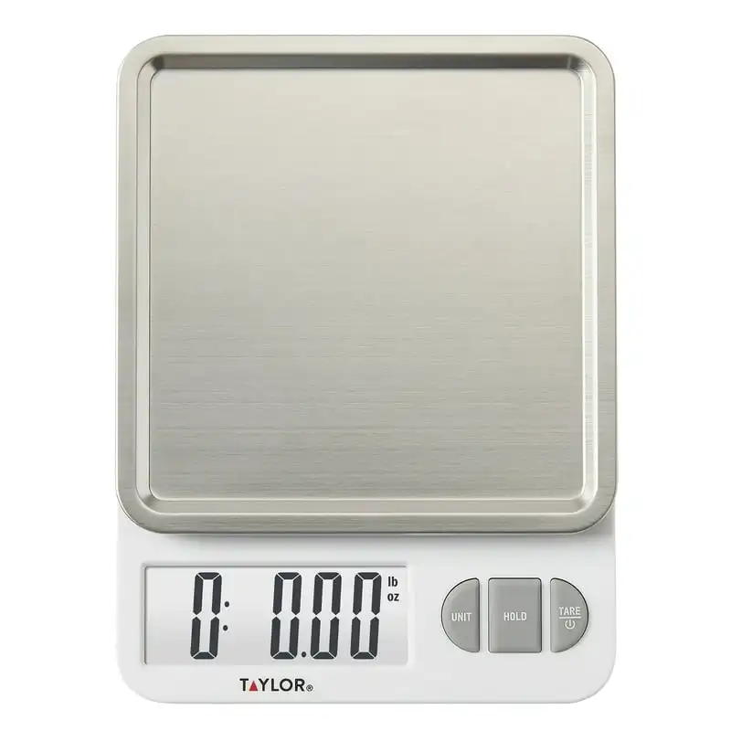 

Digital Kitchen Scale and Food Scale With Removable Stainless Steel Tray - Perfect For Cooking, Baking, Meal Prepping Gram scale