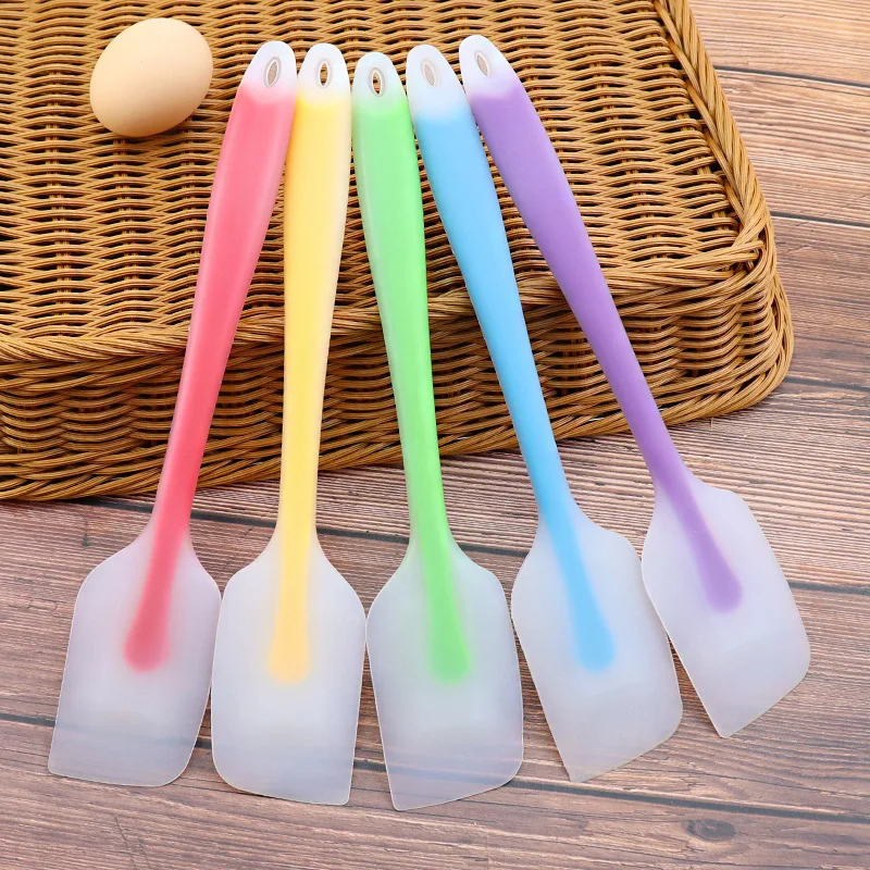 

Silicone Cream Baking Scraper Non Stick Butter Spatula Cutter Chocolate Smoother Heat Resistant Kitchen Pastry Tools Scraper