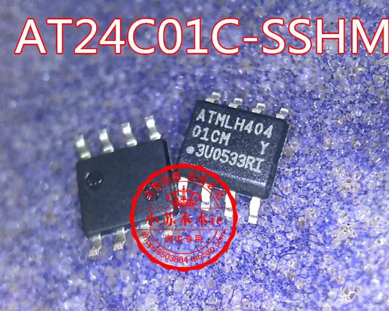 10 шт./партия, ATMLH404 ATMLH601 AT24C01C-SSHM-T 24C01 01 см SOP8
