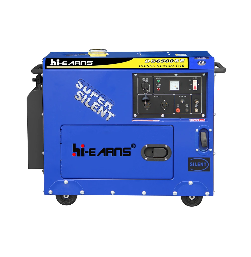 3KW 5KW 6KW 7KW бесшумный матричный генератор с воздушным охлаждением и ручкой