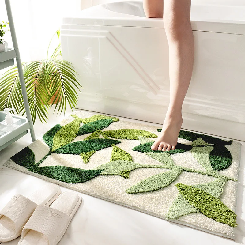 

Коврик для ванной Microfiber Tropical Leaf