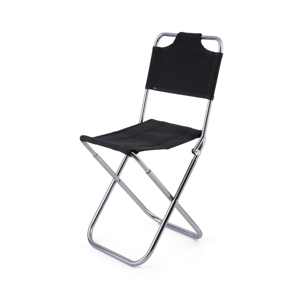 

Portable Aluminum Alloy Outdoor Folding Camp Chair with Backrest Lightweight Slacker Chairs Camp Fish Stool for