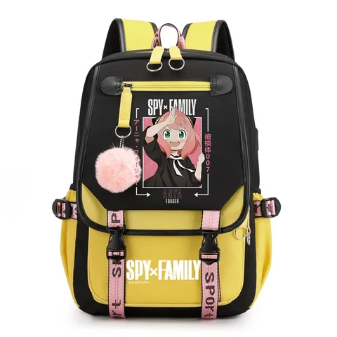 Kawaii аниме Spy X Family Anya Forger рюкзаки для студентов-подростков школьные сумки рюкзак для девочек детская сумка для книг дорожный рюкзак