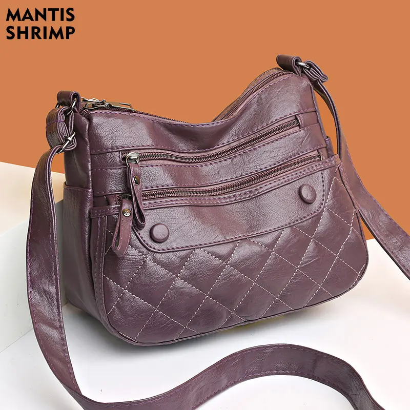 

Women's Shoulder Bag Messenger Bag Designer Solid Color Simple Vintage Sling Bag PU Leather Crossbody Pack Daily Hobos for Woman