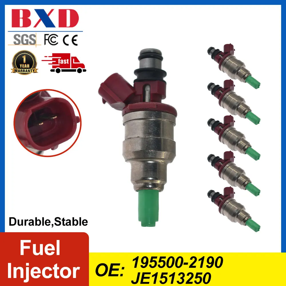 

1/6PCS Fuel Injector 195500-2190 JE1513250 1955002190 For Mazda MPV 1992-1998