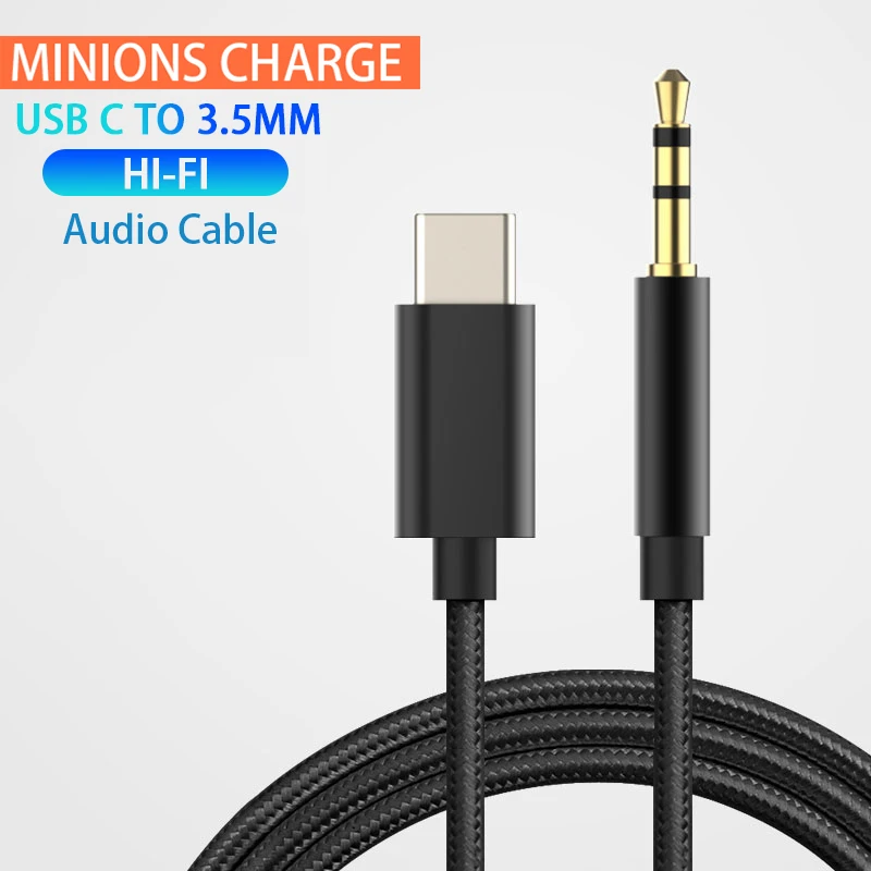 Аудиокабель Usb Type-C на 3 5 мм Aux адаптер для наушников и динамиков автомобильный