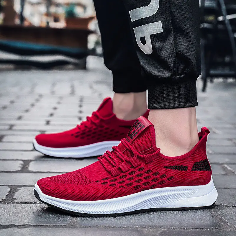 

2022 new running sports casual trendy shoes mesh breathable sneakers summer men's all-match sneakers