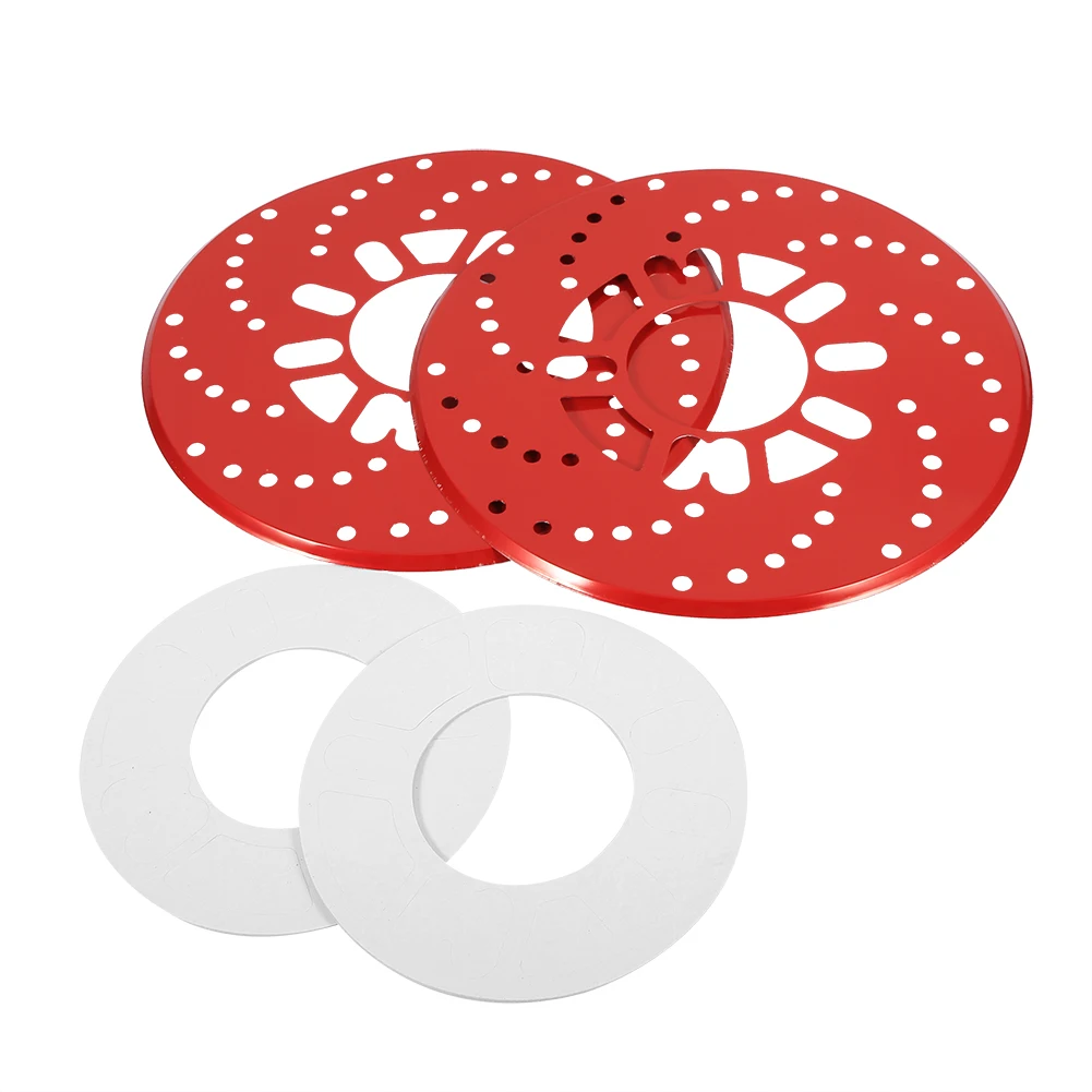 

1 Set Auto Aluminium Disc Brake Rotor Trim Decorative Covers Retrofit 26cm Red disc