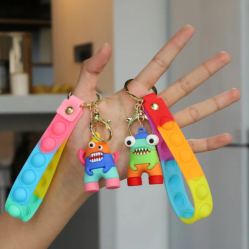 

Cartoon Silicone Doll Keychain Doll Keychain Pendant Car Bag Pendant
