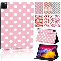 for ipad pro 9 7ipad pro 11 201820202021apple ipad pro 10 5 pu leather dots print protective stand shell tablets case