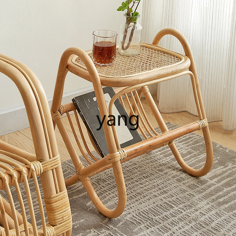 ZL небольшой журнальный столик двойной стеклянный угловой простая полка для