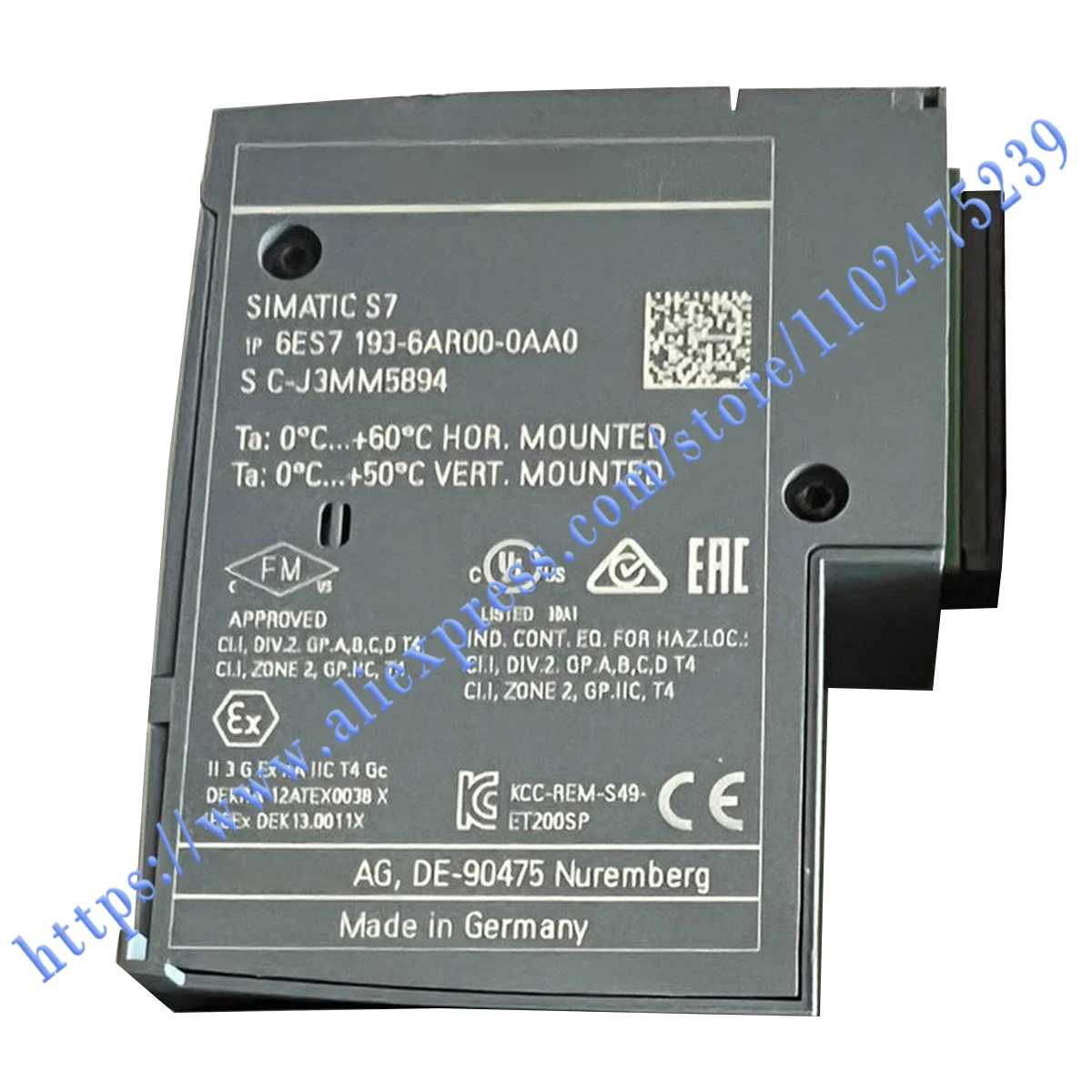 

6ES7193-6AR00-0AA0 bus adapter 6ES71936AR000AA0 Brand New Oiginal. One Year Warranty, Fast Shipping.