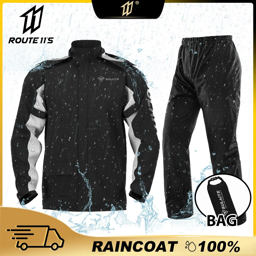 

Motorcycle Raincoat Men Jacket Pants Waterproof Moto Raincoat For Motorcyclist Rider Rain Suit Camping Hiking Fishing Rain Cover