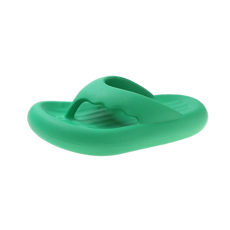 

Female summer lovers wear thick - soled non - slip indoor home new green step on excrement cool slippers